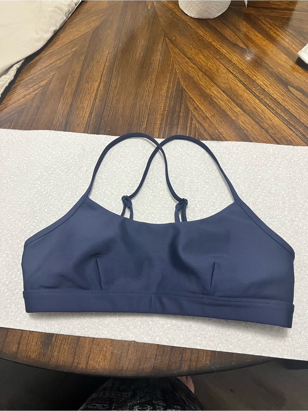 ALO Yoga Navy Strappy Sports Bralette